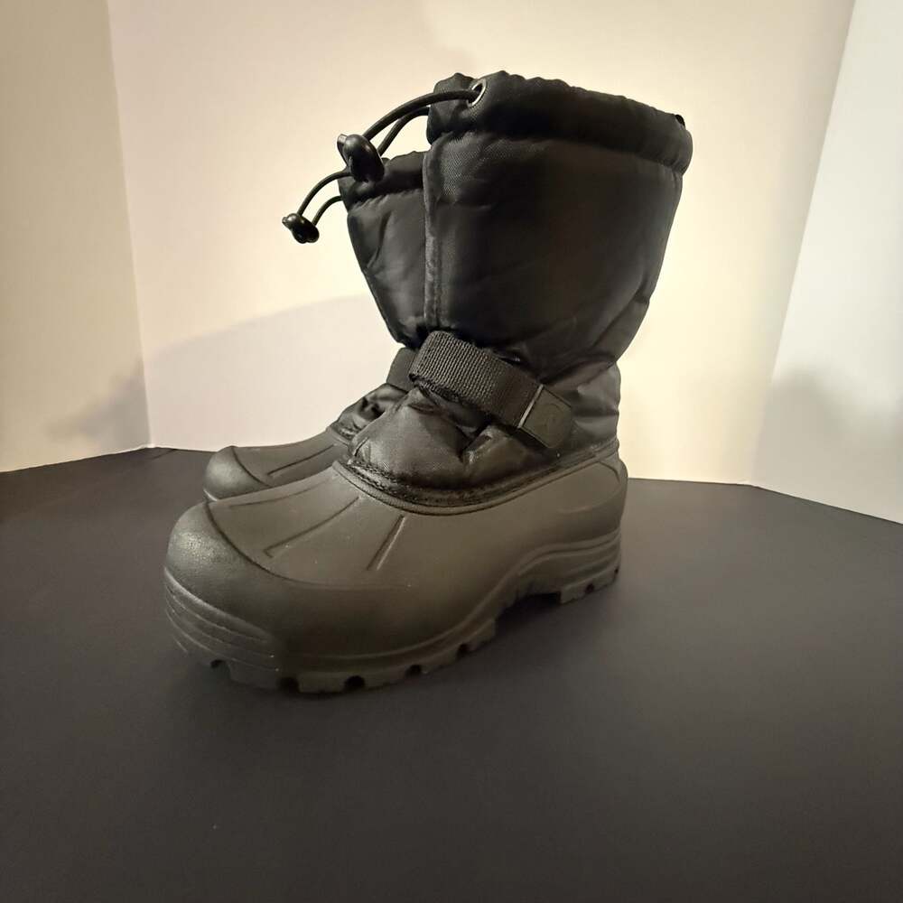 Northside Kids Size 4 Frosty Winter Snow Boots Black 3M Thinsulate Waterproof - Picture 4 of 11
